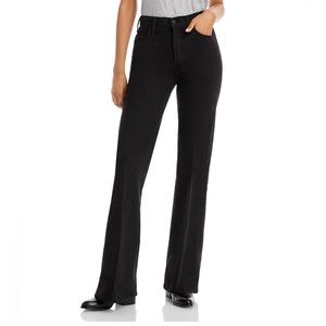 Mother Jeans Hustler Roller Heel in Pitch